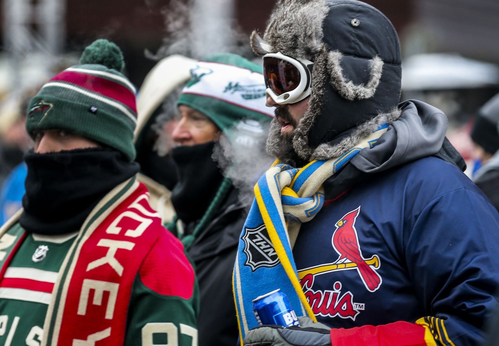 Fans brave the cold before Winter Classic